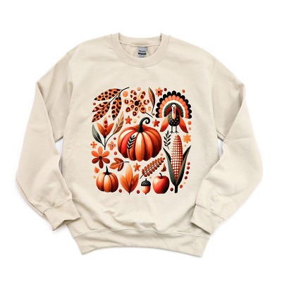 Simply Sage Market Women's Graphic Sweatshirt Thanksgiving Boho