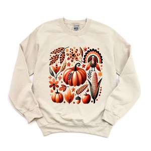 Simply Sage Market Women's Graphic Sweatshirt Thanksgiving Boho - 1 of 4