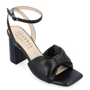 Journee Collection Womens Lottey Mid Heel Ankle Strap Sandals - 1 of 4