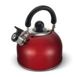 ELITRA HOME Whistling Tea Kettle - Stainless Steel Tea Pot with Stay Cool Handle - 2.6 Quart / 2.5 Lite