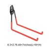 Unique Bargains Garage Storage Hooks with Screws Large Square Base Plate with Hook 6.3"x7.5"x2.8" 1 Pc - 3 of 4