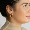 Adornia Gold 2-PIECE Sculptural Teardrop Necklace and Earring HOLIDAY Set - 2 of 4