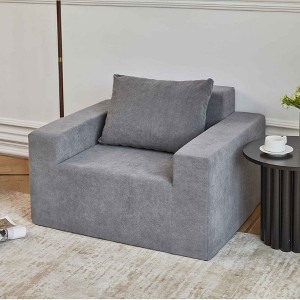 CAVINAS Polyester Fabric Bean Bag Chair for Adults,Large Lazy Sofa Chair with High-Density Foam and Pillow,Modern Lounge Chair for Living Room - 1 of 4
