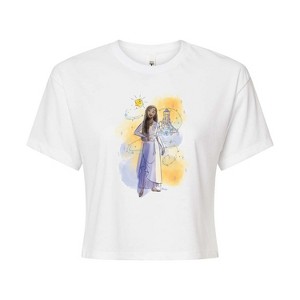 Women's - Disney - Asha And Star Cropped Graphic T-Shirt - 1 of 4