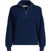 Lands' End Women's Drifter Shaker Wedge Quarter Zip Sweater - 3 of 3