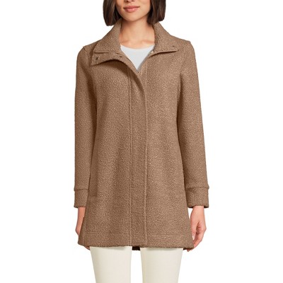 Lands' End Women's Boucle Fleece Coat