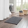 100% Cotton Chenille Textile Solid Indoor Bath Rug, Woven Chain Stitch Design Quick Dry Bath Rug for Year Round Use - 2 of 4