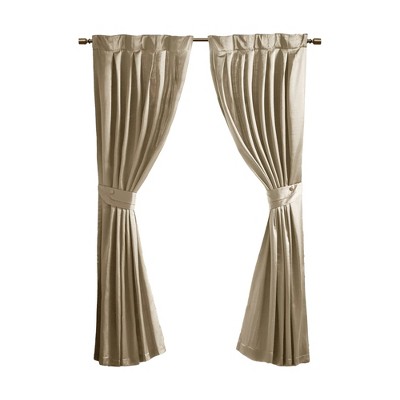 Avignon Pleat Curtain Panel with Tieback (Single)