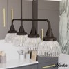 Hunter Fans 7" Onyx Bengal Ceiling Light Chandelier Modern Glass 4-Bulb Dimmable Indoor Fixture - 3 of 4