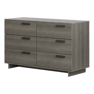 Cavalleri 6 Drawer Double Dresser Gray Maple - South Shore - 1 of 4