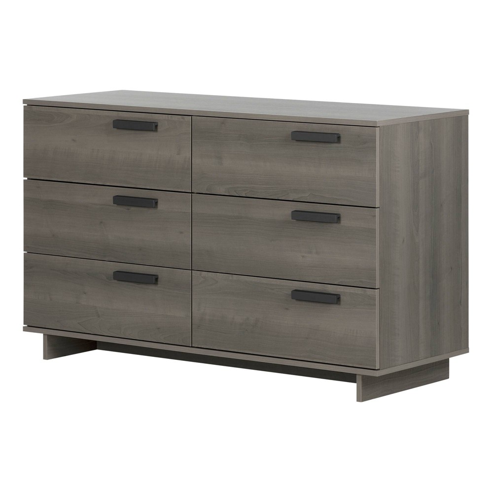 Photos - Dresser / Chests of Drawers Cavalleri 6 Drawer Double Dresser Gray Maple - South Shore