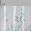 VYNXARIA Modern contemporary shower curtain,Lightweight sheer fabric for a fresh look and feel,Seafoam - 3 of 4