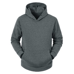 Lars Amadeus Men's Pullover Solid Long Sleeves Hooded Sweatshirts with Pocket - 1 of 4