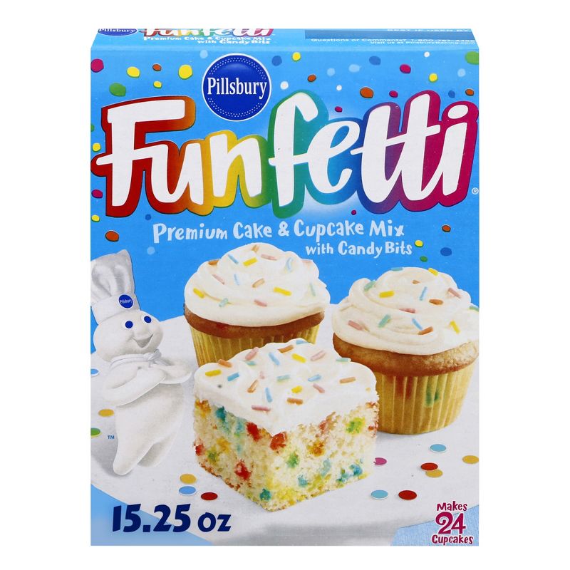Pillsbury Funfetti Premium Cake &#38; Cupcake Mix - 15.25oz, 1 of 8