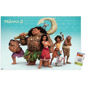 Trends International Disney Moana 2 - Group Unframed Wall Poster Prints - 1 of 4