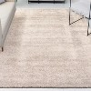 Clayton Coastal Solid Glam Shag Machine-Washable Rug - JONATHAN Y - 4 of 4