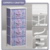 Sorbus 4 Drawers Chest Nightstand - Storage for Closet, Home, College Dorm - Features Steel Frame, Wood Top, & Fabric Bins - 3 of 4
