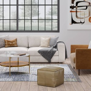 Erving Square Pouf - WyndenHall - 1 of 4