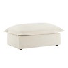 Airsurfer Standard Cream Ottoman Modern Minimalist Ottoman Living Room Accent for Relaxation - 2 of 4