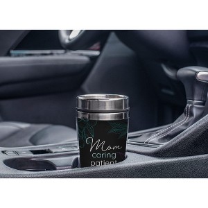 Elanze Designs Mom Caring Patient Kind Black 17 Ounce Stainless Steel Travel Tumbler - 1 of 2