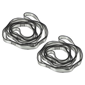 Unique Bargains Nylon Pilates Climbing Daisy Adjustable Chain Yoga Extend Belts 2 Pcs - 1 of 4