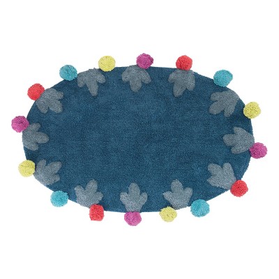 Llamas Bath Rug Blue - Allure Home Creations