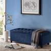 NicBex Modern 49" Storage Bench Upholstered Accent Stools with Button Tufted for Bedroom and Entryway - 3 of 4