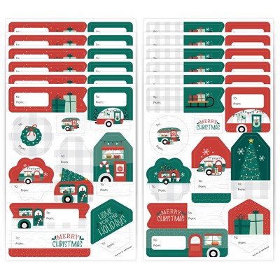 Big Dot Of Happiness Christmas Gnomes - Assorted Holiday Party Gift Tag  Labels - To And From Stickers - 12 Sheets - 120 Stickers : Target