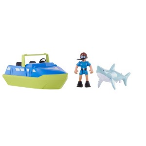Wild Republic Green Guardians Shark Figurines, 3 Pieces - 1 of 1