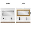 Amanti Art Mirror Makeover Bathroom Mirror Frame Border Kit - Fully Assembled Peel and Stick Frame - Mirror NOT Included - Parlor Trim - 4 of 4