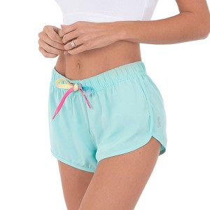 SUZZI Womens 4-Way Stretch Fast Dry Running Shorts - 1 of 2