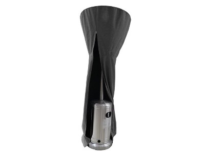 Gray Weather-Resistant Tall Patio Heater Cover with Zipper