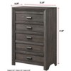 NicBex Vintage Tall Dresser,Farmhouse Dressers with Metal Pulls,Chest of 5 Drawers for Bedroom,Living Room,Dining Room,Hallway - 2 of 4