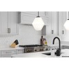 Urban Ambiance Luxury Mid-Century Modern Indoor Pendant,  11-1/2''H x 10"W x 10''D,  Matte Black Finish, UHP4524 - 2 of 4