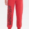 Boys' Spider-Man Printed Fleece Joggers - Red - 2 of 4