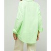 Women's Stripe Button Down Long Sleeve Shirt - DAVI & DANI - 3 of 4