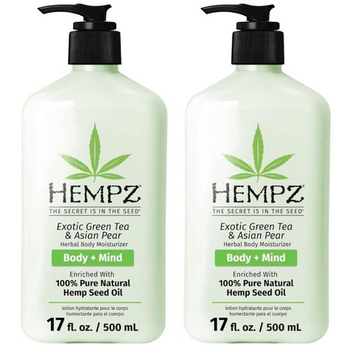 Hempz Body Lotion – Green Tea & Asian Pear Daily Moisturizing Cream, Shea Butter Body Moisturizer – (Pack of 2) | All Skin Types - image 1 of 4