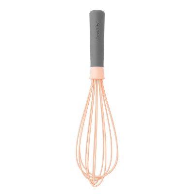 BergHOFF Leo 11" Silicone Whisk, Pink & Gray