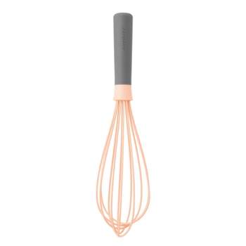 BergHOFF Leo 11" Nonstick Silicone Whisk, Pink & Gray
