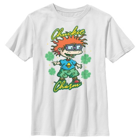 Boy's Rugrats St. Patrick's Day Chuckie Charm T-shirt : Target