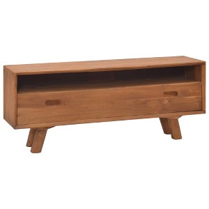 vidaXL TV Cabinet Natural Teak Fine sanded teak hardwood Medium Durable - 1 of 2
