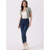 Allegra K Women's Vintage Open Front Short Sleeve Crop Tweed Cardigan - 4 of 4