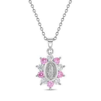 Girls' Guadalupe Virgin Mary Sterling Silver Necklace - In Season Jewelry