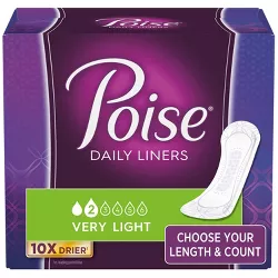 Poise Daily Postpartum Incontinence Panty Liners - Very Light Absorbency