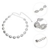 Unique Bargains Women's Oval Design Waist Chain Silver Tone 1 Pc - 4 of 4