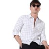 Campus Sutra Men Men's White Graph Check Shirt - 2 of 3