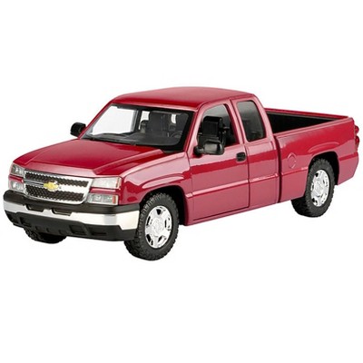 2006 Chevrolet Silverado 1500 Pickup Truck Red Metallic "Die-Cast Collection" Series 1/25 Diecast Car Model by Motormax