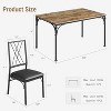 Jojoka Dining Table Set for 4, Modern Kitchen Table and Chairs Set of 4 - 4 of 4