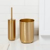 Brushed Brass Waste Can Gold - Threshold™ - 2 of 4