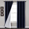 Lush Decor Insulated Grommet 100% Blackout Faux Silk Window Curtain Panel - 2 of 4